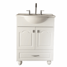 Vanitory Moderno color Blanco con puertas y cajon