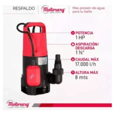 Bomba Electrica de Desagote Motorarg