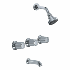 Griferia Hidromet Spray Ducha Embutir Transfer 1024 Cromo - Cromo - Cromado