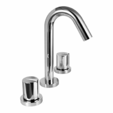 Grifería Lavatorio Baño Hidromet Joy4601 Cromo Cierre Compresión - Plateado