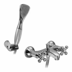 Hidromet Baby Grifería Para Bañera Exterior Cruz Cromo 1010 - Cromo - Cromo